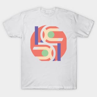 Geometric pink pastel abstract cute T-Shirt